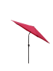 Outdoor Patio Umbrella 10FT(3m) WITHOUT FLAP ,8pcs ribs,with tilt ,with crank,without base, Red,pole size 38mm(1.49inch)