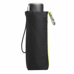 Totes Isotoner TRX Manual Mini Compact Folding Trekker Umbrella - Black / Green