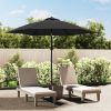 Replacement Fabric for Outdoor Parasol Anthracite 118.1"