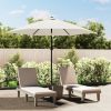 Replacement Fabric for Outdoor Parasol Sand White 118.1"