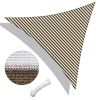 20'x20'x20' Triangle Sun Shade Sail/ Coffee+White