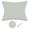 10x13ft Rectangle Sun Shade Sail/Grey