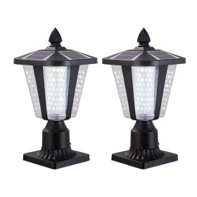 Solar Column Headlights With Dimmable LED(2 pack)