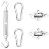 5 Piece Sunshade Sail Mounting Kit Stainless Steel