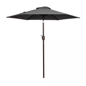 Tempera Patio Market Outdoor Table Umbrella with Push Button Tilt and Crank,Large Sun Umbrella with Sturdy Pole&Fade resistant canopy,Easy to set