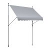 VEVOR 98x47" Patio Awning Retractable Awning Sunshade Shelter with Crank Handle