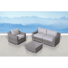 Fully Assembled Wicker 3-Person Seating Set with Cushions