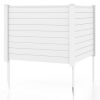 Outdoor PVC Air Conditioner Fence with 20 Inch Long Stakes