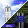 Solarek 6 Pack Outdoor Solar Light IP44 Waterproof RGB Garden Lamp Landscape Lawn Décor Light