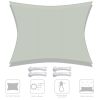 10x13ft Rectangle Sun Shade Sail/Grey