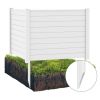 Outdoor PVC Air Conditioner Fence with 20 Inch Long Stakes