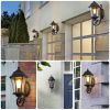 Outdoor Waterproof Glass Retro Wall Lamp with light sense