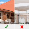 20'x16' Rectangle Sun Shade Sail/Bright Orange
