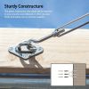 Sun Shade Sail Hardware Kit Stainless Steel Canopy Installation Kit Fixing Accessory
