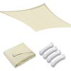 10x13ft Rectangle Sun Shade Sail/Beige
