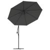 Replacement Fabric for Cantilever Umbrella Anthracite 137.8"