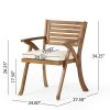 Outdoor HERMOSA KD WOOD DINING SET with Cushions