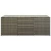 Patio Storage Box Poly Rattan 70.9"x35.4"x27.6" Gray