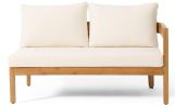 BROOKLYN SOFA SET-TEAK+BEIGE