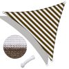 3' x 3' x 3' Triangle Sun Shade Sail/ Coffee+White