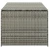 Patio Storage Box Poly Rattan 70.9"x35.4"x27.6" Gray