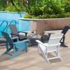 Blue Pool Garden Outdoor Lounger Patio Lounge Chairs Adirondack Chairs Set Of 2