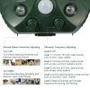 Ultrasonic Animal Repeller Solar Powered Repellent with Motion Sensor LED Flashing Lights