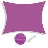 13'x10' Rectangle Sun Shade Sail/Red Purple