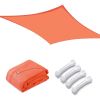 13'x10' Rectangle Sun Shade Sail/Bright Orange