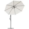 Replacement Fabric for Cantilever Umbrella Sand White 118.1"