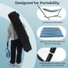 Portable Indoor Outdoor 2-Person Double Hammock Set with Stand and Carrying Cases