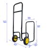 Heavy-Duty Firewood Rack Log Cart Carrier, Rolling Steel