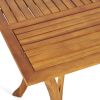 Outdoor Dining Table 59" Rectangular Wood Table
