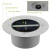 Solar LED Disk Lights IP44 Water-Resistant Light Sensor Lawn Light Auto On/Off Light Built in for Garden Yard Deck Path
