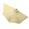 10 Ft Half Umbrella AL/beige