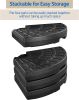 Danlong New 4 Pieces Heavy Duty Plastic Water Sand Cantilever Umbrella Base Outdoor Patio Umbrella Stand for Beach Courtyard