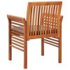 Patio Dining Chairs with Cushions 4 pcs Solid Wood Acacia
