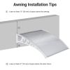 100x100 5mm PC Hollow Sheet Awning 2 Sets Unit
