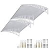 100x100 5mm PC Hollow Sheet Awning 2 Sets Unit