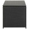 Patio Storage Box Poly Rattan 39.3"x19.6"x19.6" Black