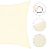 16'x16' Square Sun Shade Sail/ Rice White