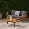 ASTON Outdoor 4 Seater Chat Set with Cushions_LOVESEAT & COFFEE TABLE &CLUB CHAIR