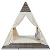 GO 90.5" Length Outdoor Sunbed With Colorful Pillows, Wicker Patio Daybed With Cushions, Tent Shape, Brown and Beige