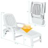 Adjustable Patio Sun Lounger with Weather Resistant Wheels