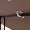 10x10 Ft Outdoor Patio Gazebo Replacement Canopy, Double Tiered Gazebo Tent Roof Top Cover Only(Frame Not Include)