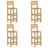 5 Piece Patio Bar Set Solid Acacia Wood