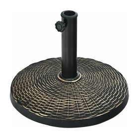 Outdoor Garden Pool Heavy Duty Round Umbrella Base (Type: Umbrella Stands & Bases, Color: Bronze A)