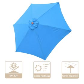 9FT 6 Rib Umbrella Cover Replacement (Color: As Picture)