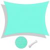 16'x12' Rectangle Sun Shade Sail/ Pearl Aqua