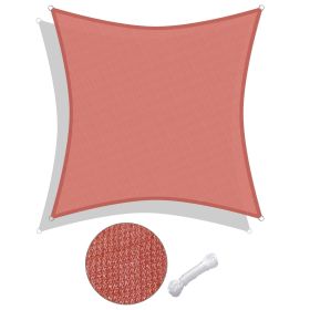 12'x12' Square Sun Shade Sail/Red (Color: As Picture)